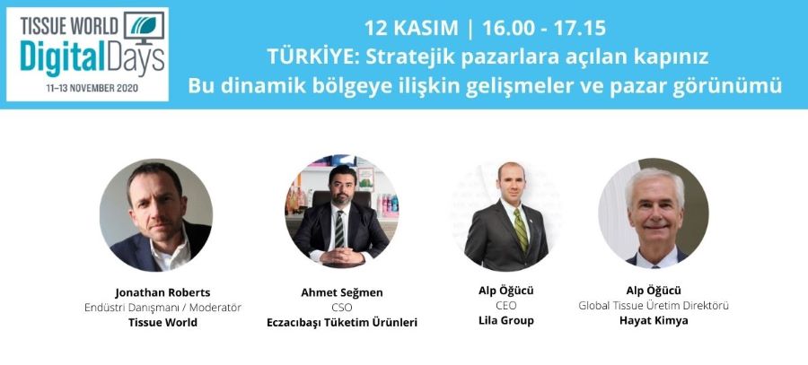 GLOBAL TEMİZLİK KAĞIDI SEKTÖRÜ TİSSUE WORLD DİJİTAL GÜNLER İLE 11-13 KASIM’DA BULUŞUYOR!